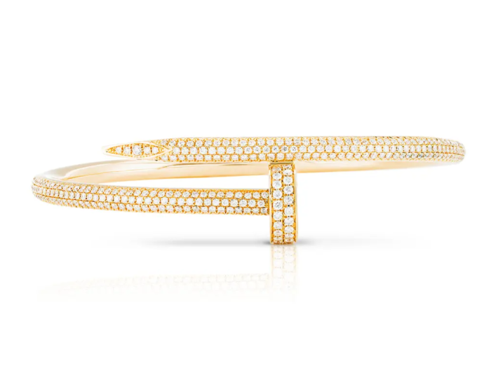 Diamond Pave Nail Bangle