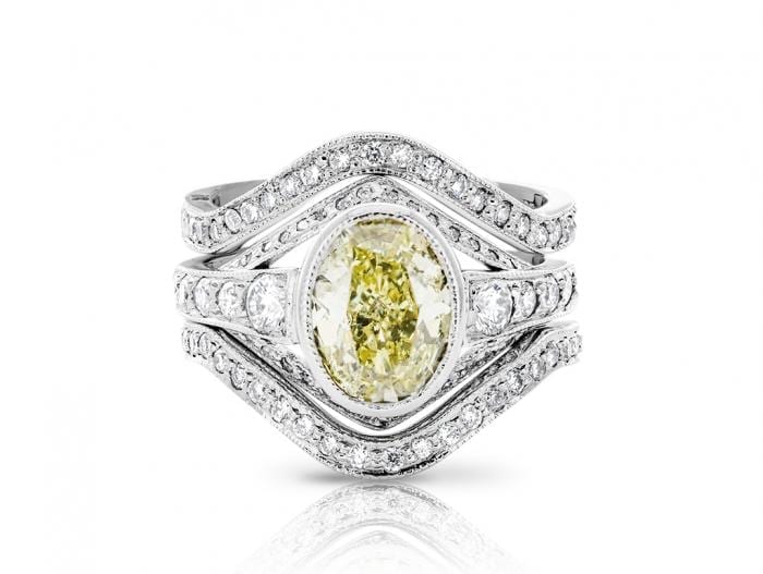 Set of Three Fancy Diamond Ring