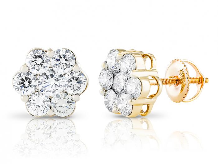 Diamond Stud Earrings - Image 2