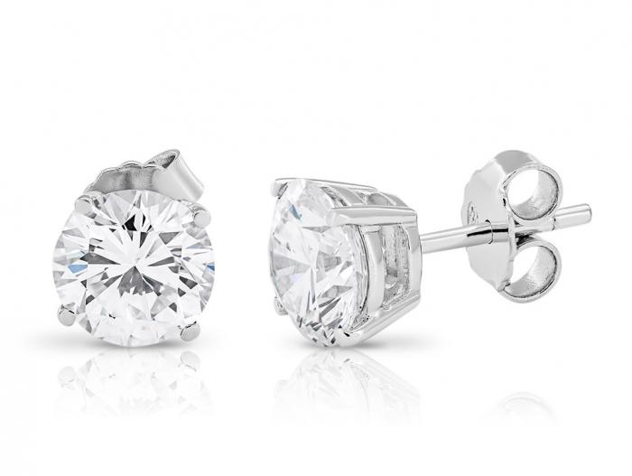 Diamond Stud Earrings - Image 2