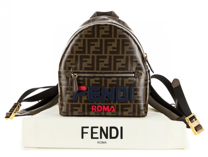 Fendi Double Logo Mini Backpack - Image 7