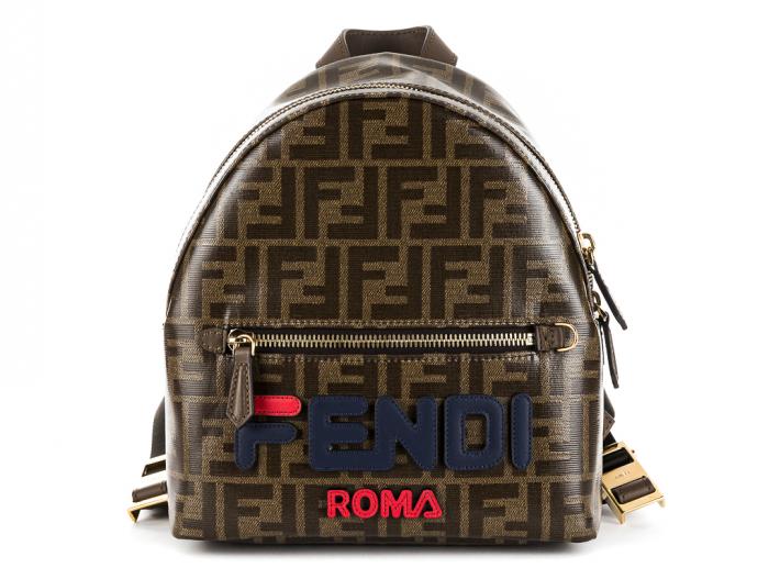 Fendi Double Logo Mini Backpack