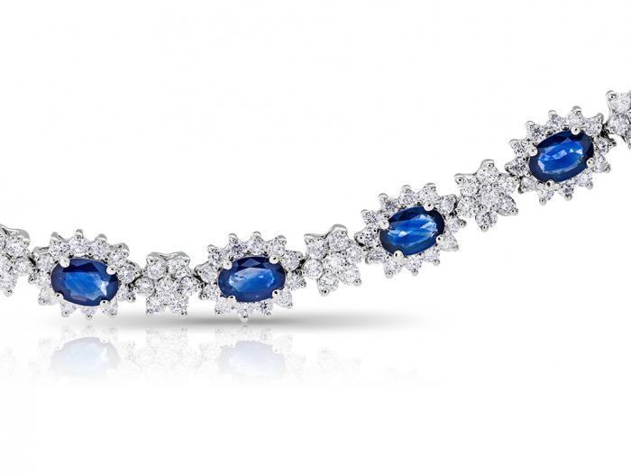 Sapphire & Diamond Bracelet - Image 2