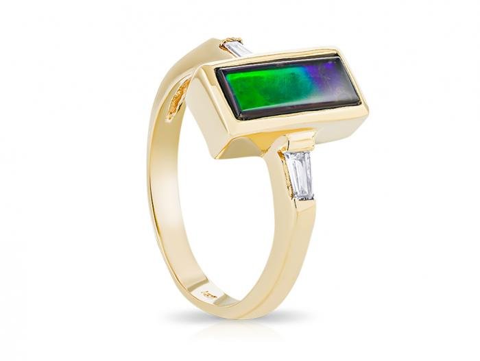 Ammolite & Diamond Set of Three - Image 4