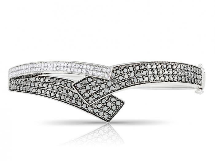 Black & White Diamond Bangle