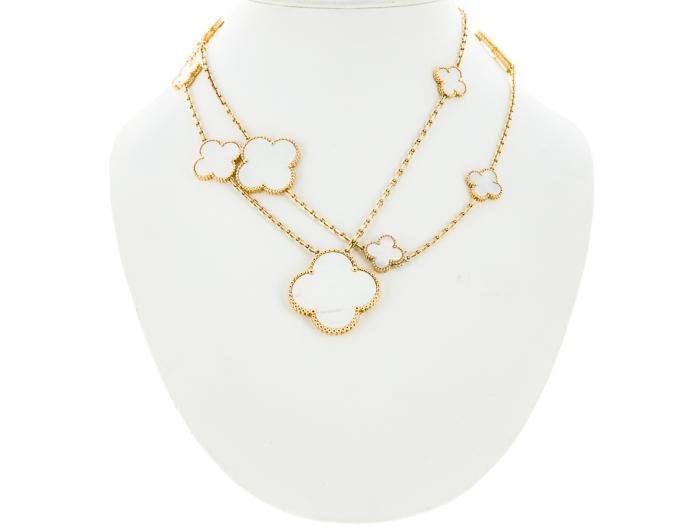 Van Cleef and Arpels Magic Alhambra Mother of Pearl Necklace - Image 3