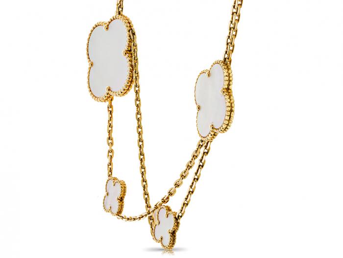 Van Cleef and Arpels Magic Alhambra Mother of Pearl Necklace - Image 2