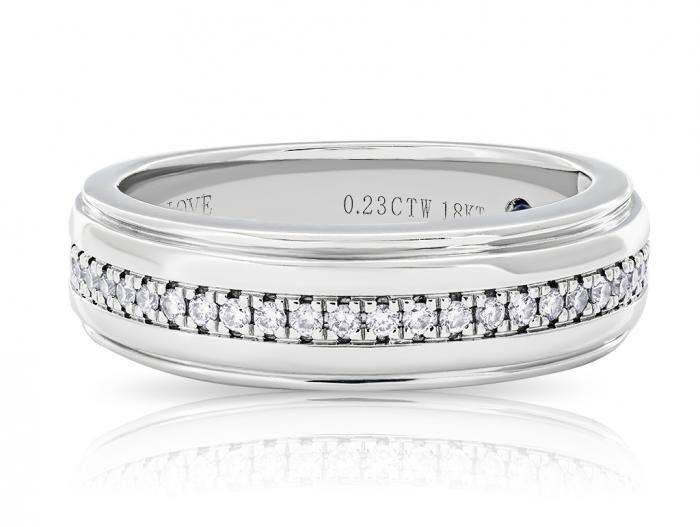 Vera Wang Men's Diamond Band