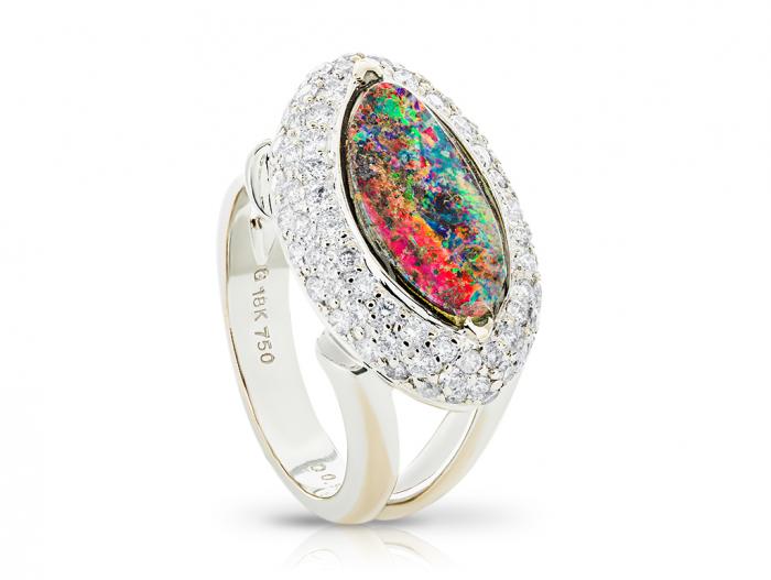 Opal & Diamond Set of Three - Image 3