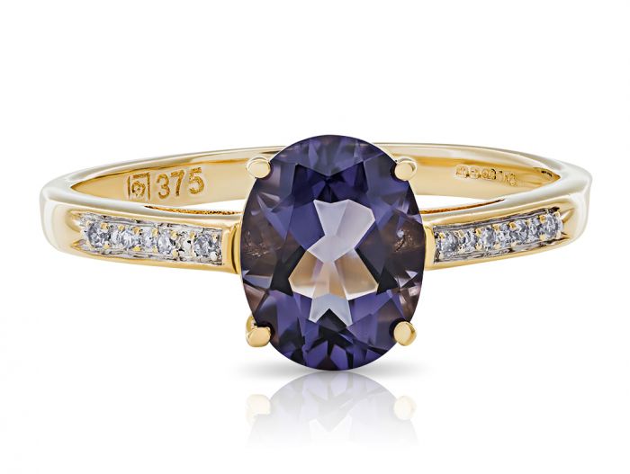 Amethyst & Diamond Ring