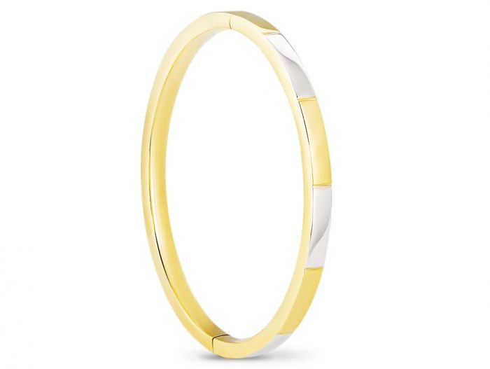 Two Tone Gold Bangle - Image 2