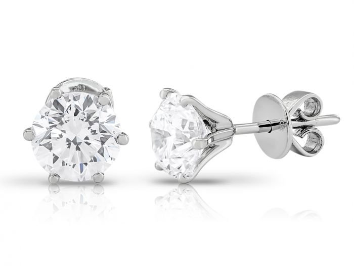 Diamond Stud Earrings - Image 2