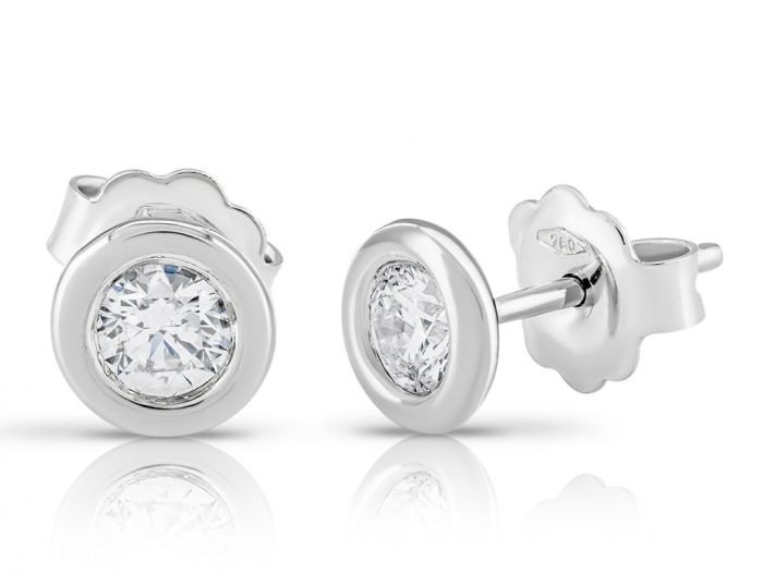 Diamond Stud Earrings - Image 2