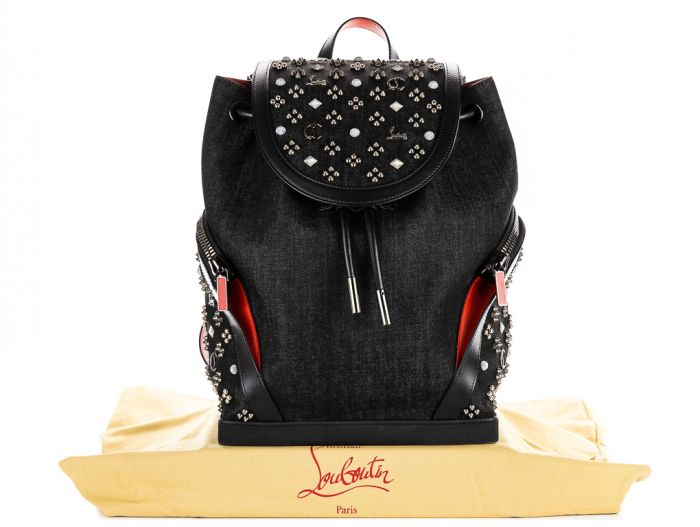 Christian Louboutin Denim Explorafunk Backpack - Image 6