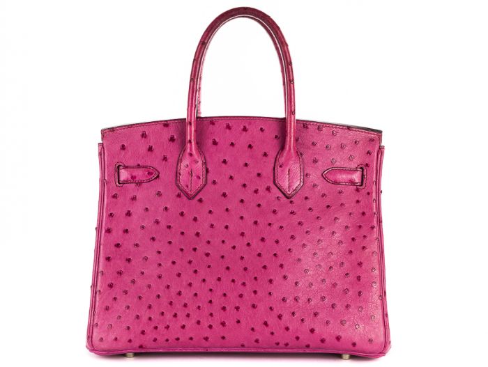 Hermès Rose Tyrien Ostrich Birkin 28cm - Image 5