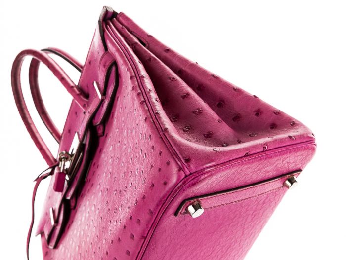 Hermès Rose Tyrien Ostrich Birkin 28cm - Image 2