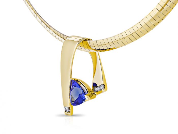 Tanzanite & Diamond Necklace - Image 2