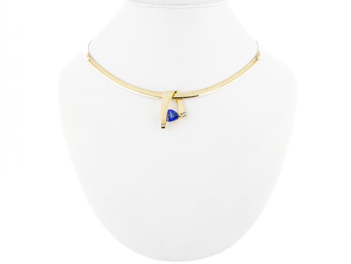 Tanzanite & Diamond Necklace - Image 3