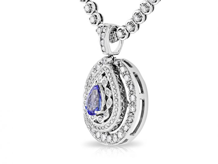 Tanzanite & Diamond Necklace - Image 2