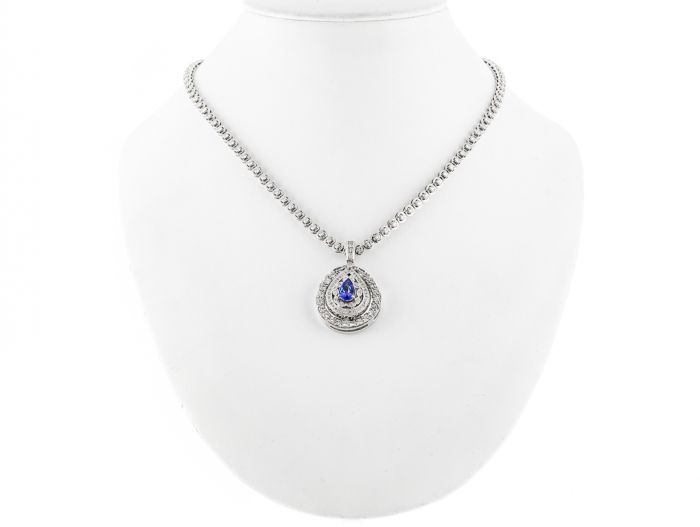Tanzanite & Diamond Necklace - Image 3