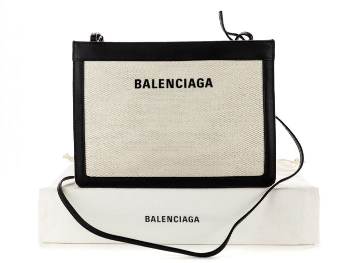 Balenciaga Navy Pochette Shoulder Bag - Image 6
