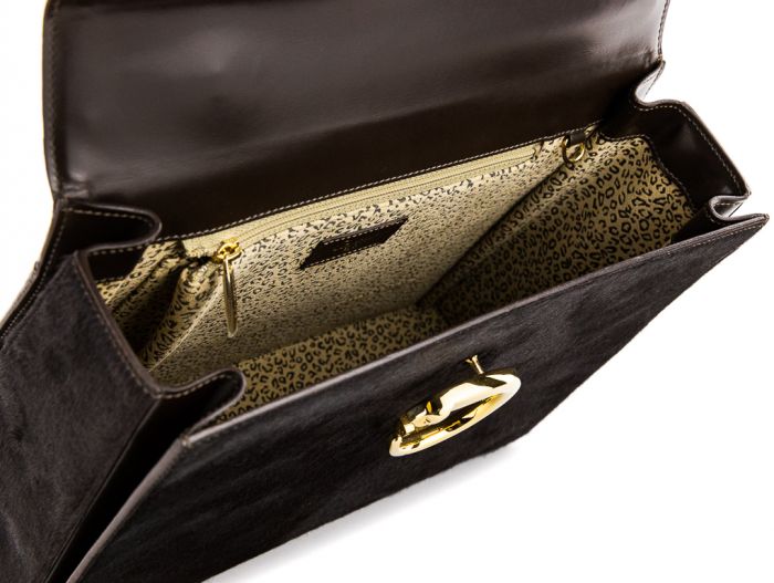 Cartier Pony Hair Small Top Handle Satchel Evening Bag - Image 5