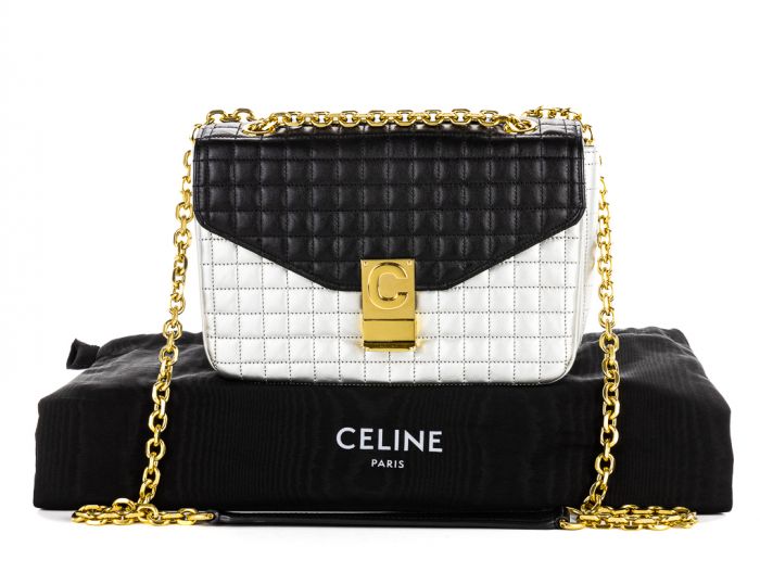 Céline C Two Tone Handbag - Image 6