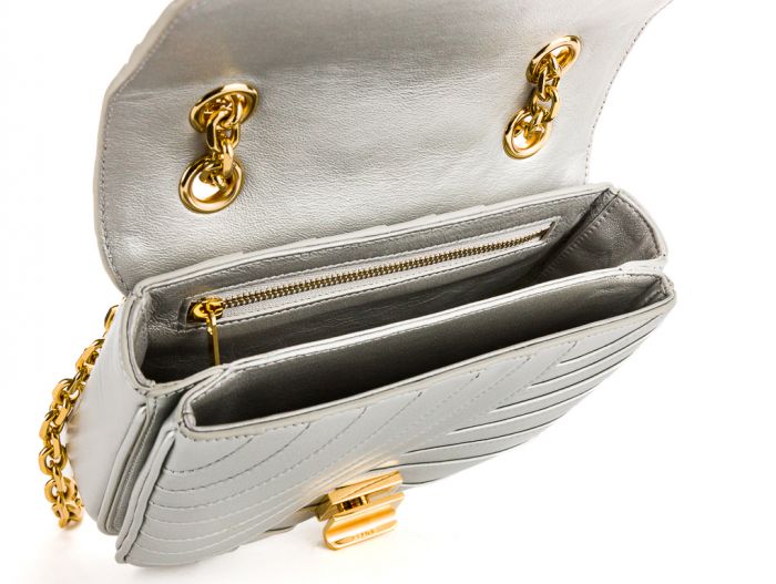 Céline C Silver Handbag - Image 4