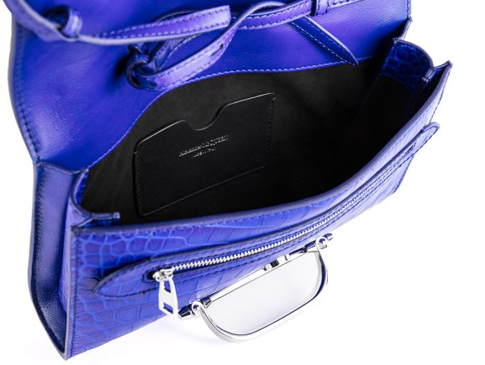 Alexander McQueen The Story Croc Embossed Clutch - Image 4
