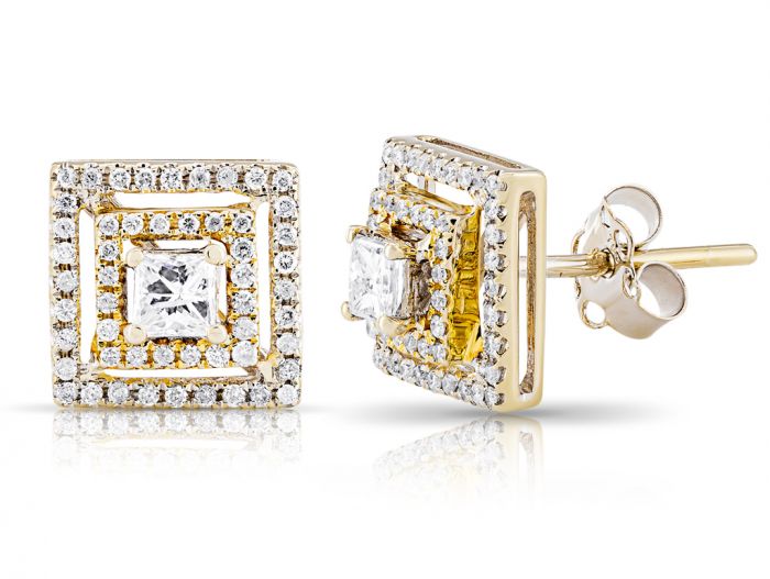 Diamond Stud Earrings - Image 2