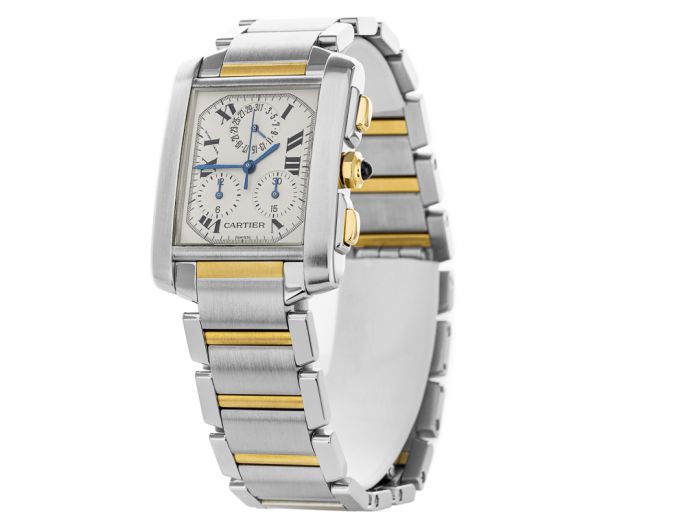 Cartier Tank Francaise Chronoflex Watch - Image 2