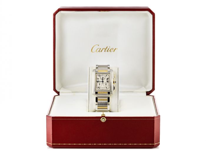 Cartier Tank Francaise Chronoflex Watch - Image 5