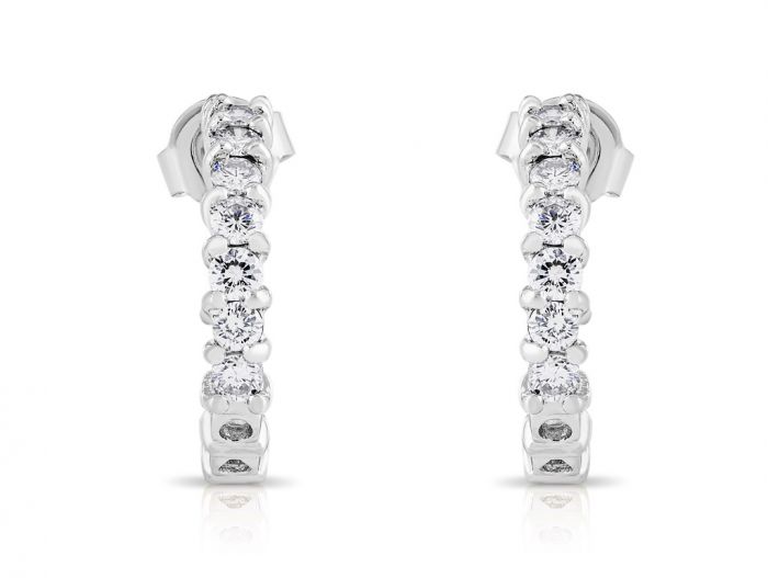 Diamond Hoop Earrings