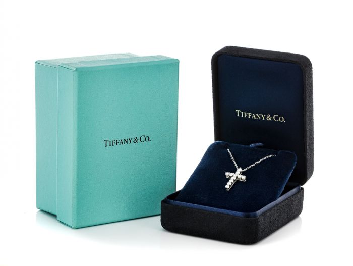 Tiffany & Co Cross Diamond Pendant - Image 3