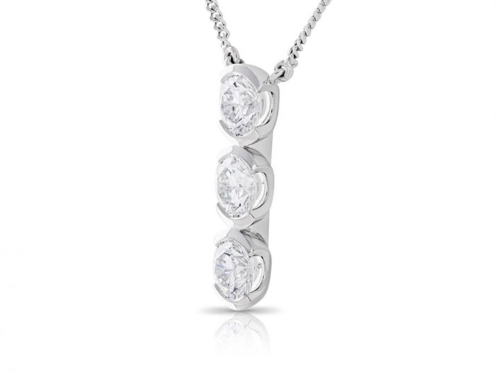Theo Fennell Diamond Trio Reveal Pendant on Chain - Image 2