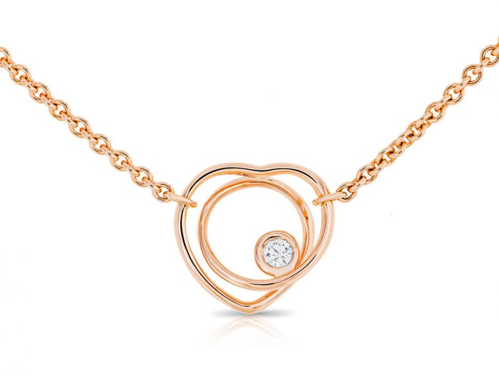 Hermes Diamond Vertige Coeur Necklace
