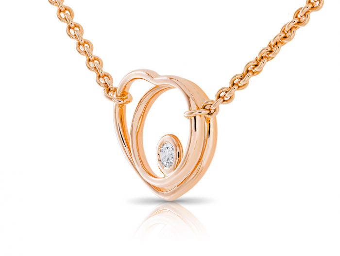 Hermes Diamond Vertige Coeur Necklace - Image 2