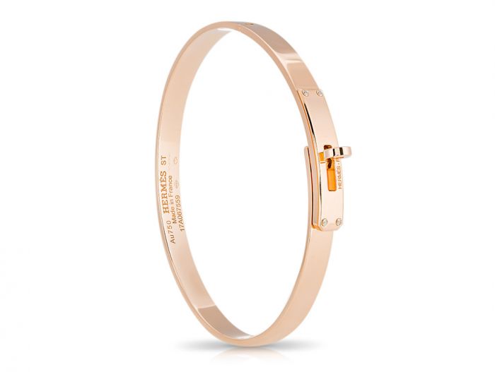 Hermes Kelly PM Diamond Bangle - Image 2