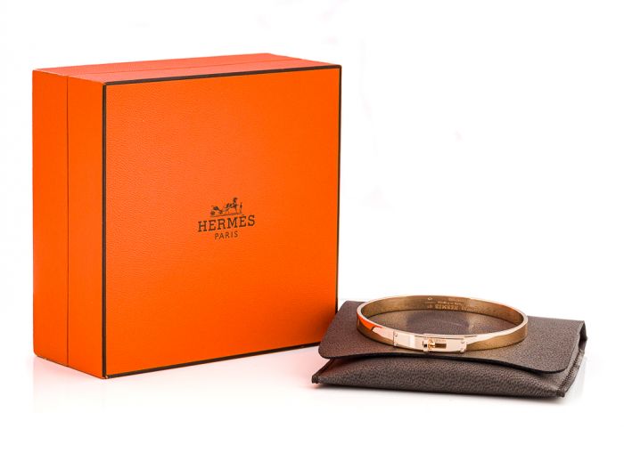 Hermes Kelly PM Diamond Bangle - Image 3