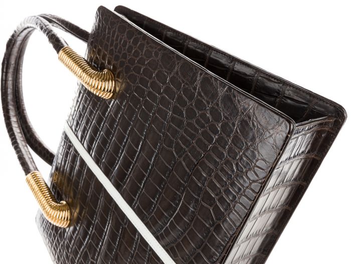 Calie Parese Alligator Tote - Image 3