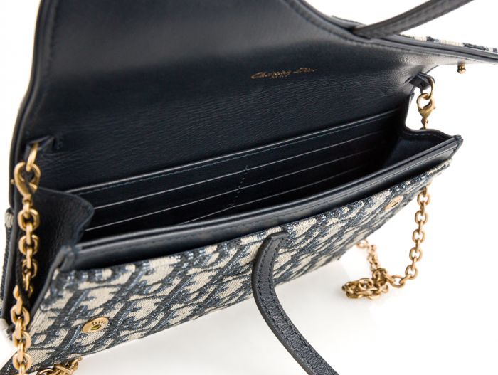 Christian Dior Saddle Wallet on Chain - Image 4