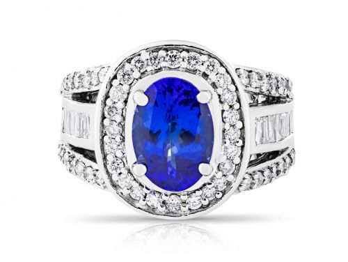 Tanzanite & Diamond Ring