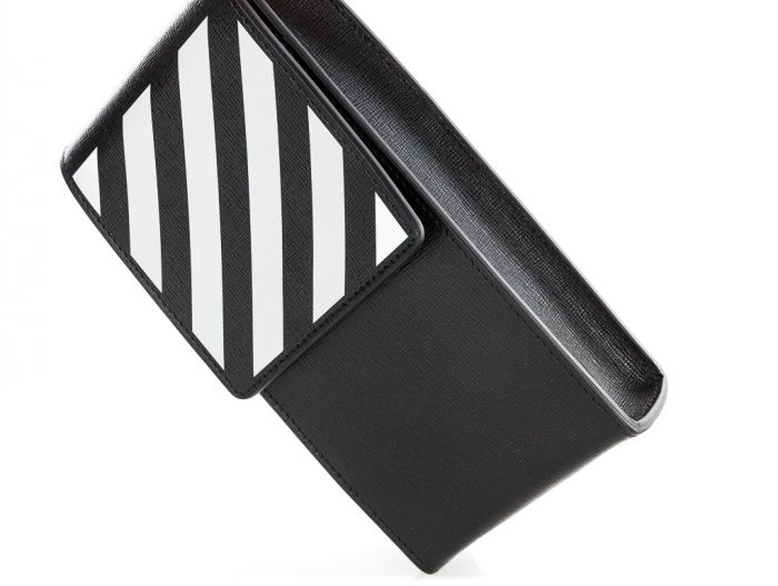 Off-White Diag-Strip Print Phone Holder - Image 4