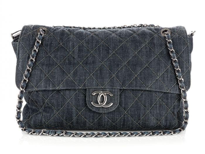Chanel XL Maxi Denim Vintage Bag