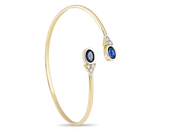 Sapphire & Diamond Bangle - Image 2