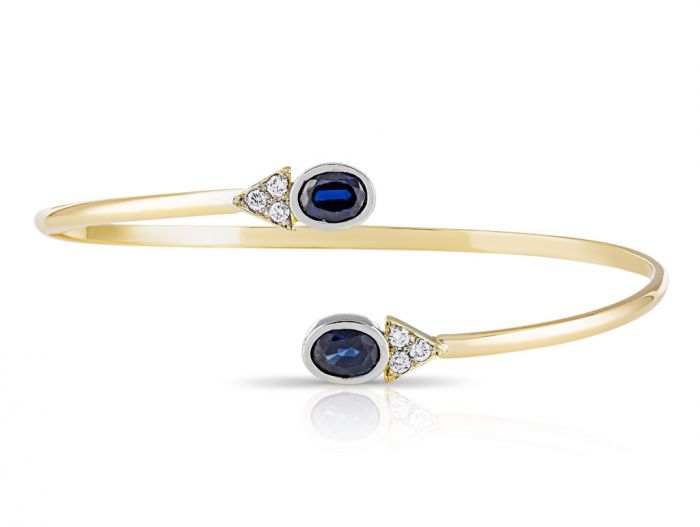 Sapphire & Diamond Bangle