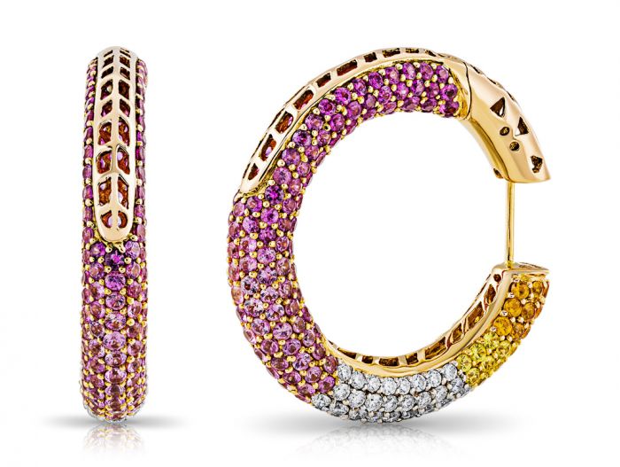 Sapphire & Diamond Earrings