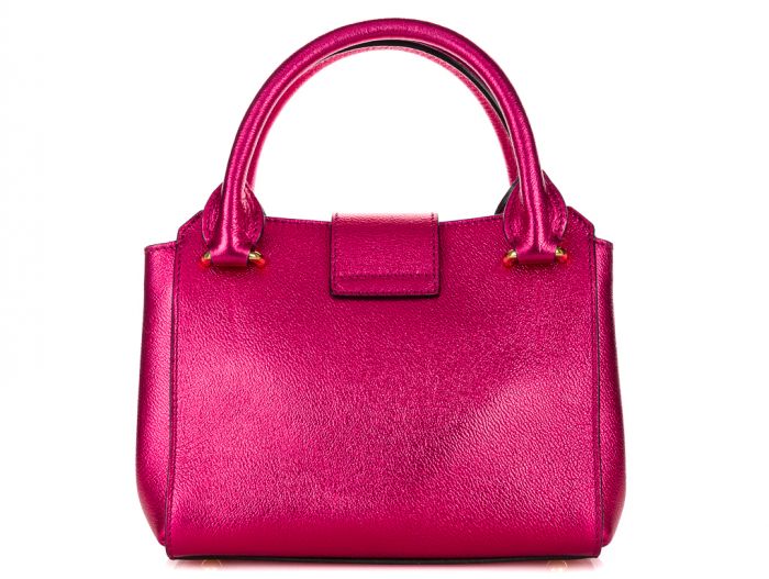 Burberry Pink Foil Buckle Tote