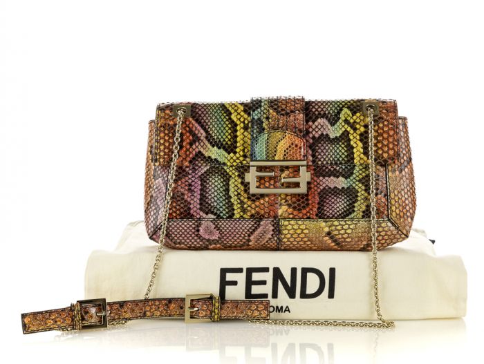 Fendi Python Baugette Bag 