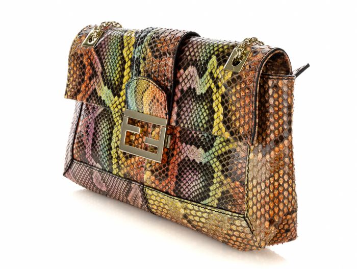 Fendi Python Baugette Bag 